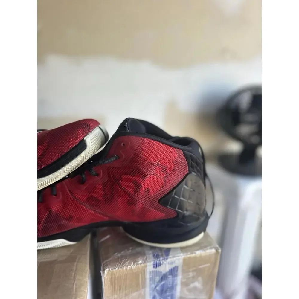 Men’s Red Black Basketball Shoes Size‎ 13 Athletic High Top Sneakers